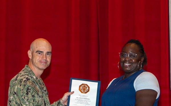 CFAY Holds All Hands and Awards at Quarters