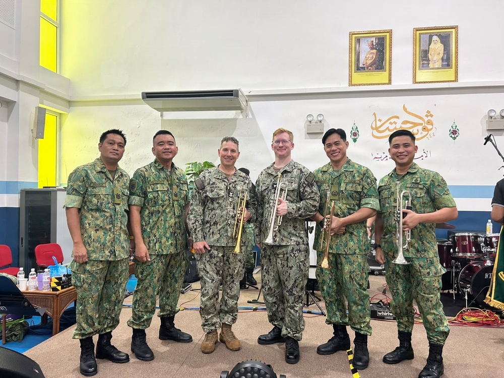 U.S. Seventh Fleet Shonan Brass Quintet plays at CARAT Brunei 2026