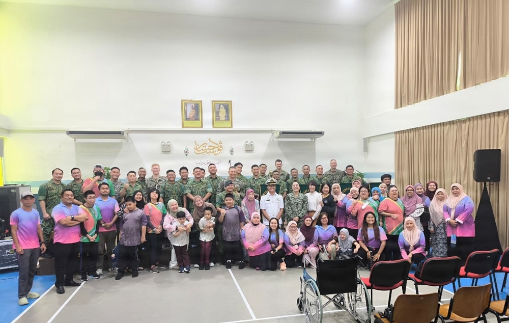 U.S. Seventh Fleet Shonan Brass Quintet plays at CARAT Brunei 2026