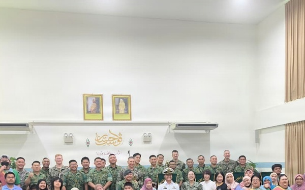 U.S. Seventh Fleet Shonan Brass Quintet plays at CARAT Brunei 2026
