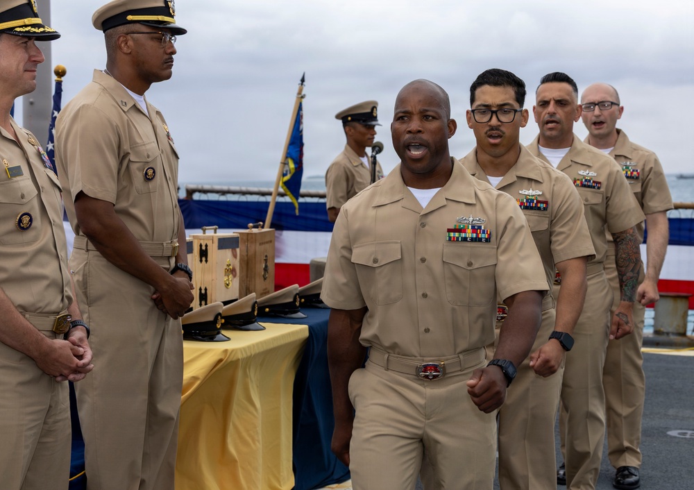 Milius holds chief pinning ceremony