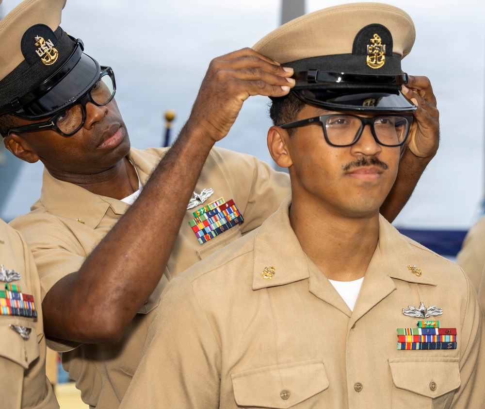 Milius holds chief pinning ceremony