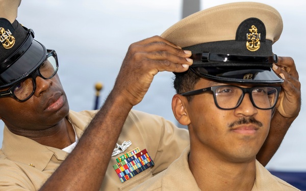 Milius holds chief pinning ceremony