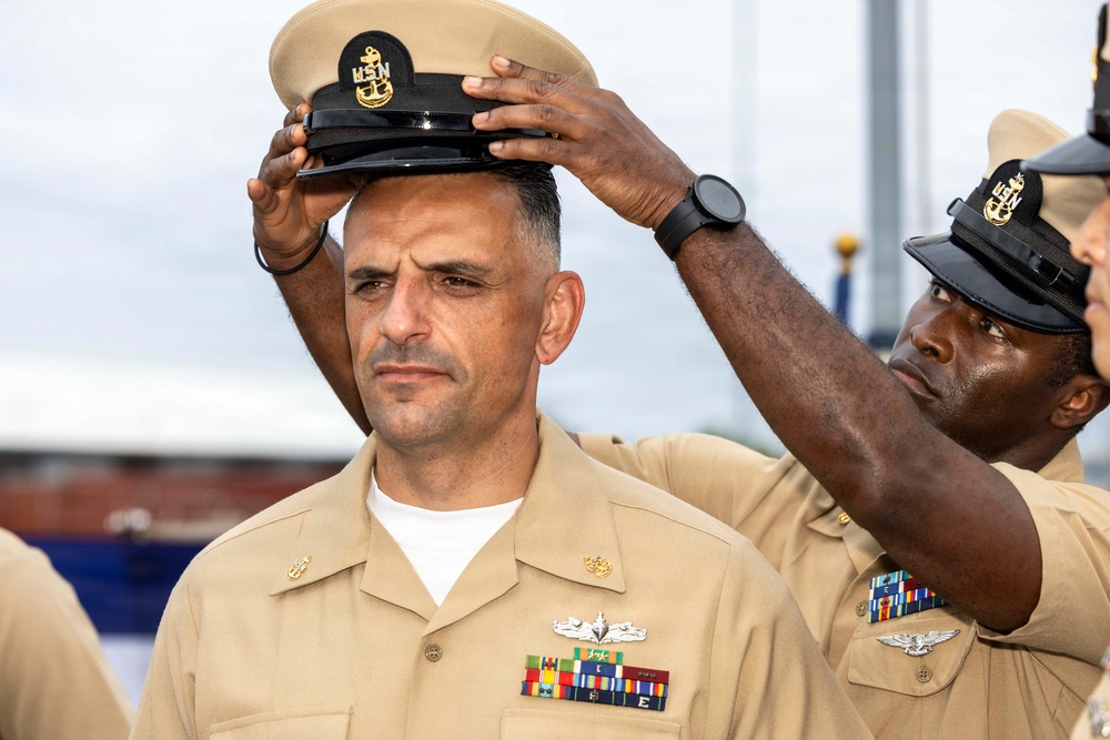 Milius holds chief pinning ceremony