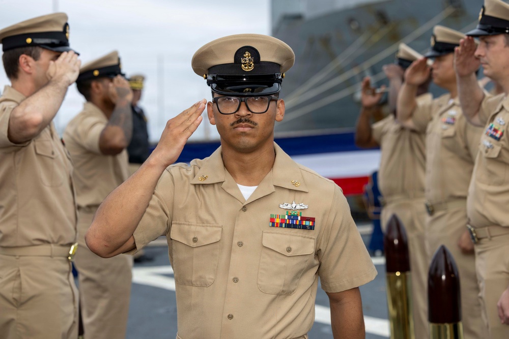 Milius holds chief pinning ceremony