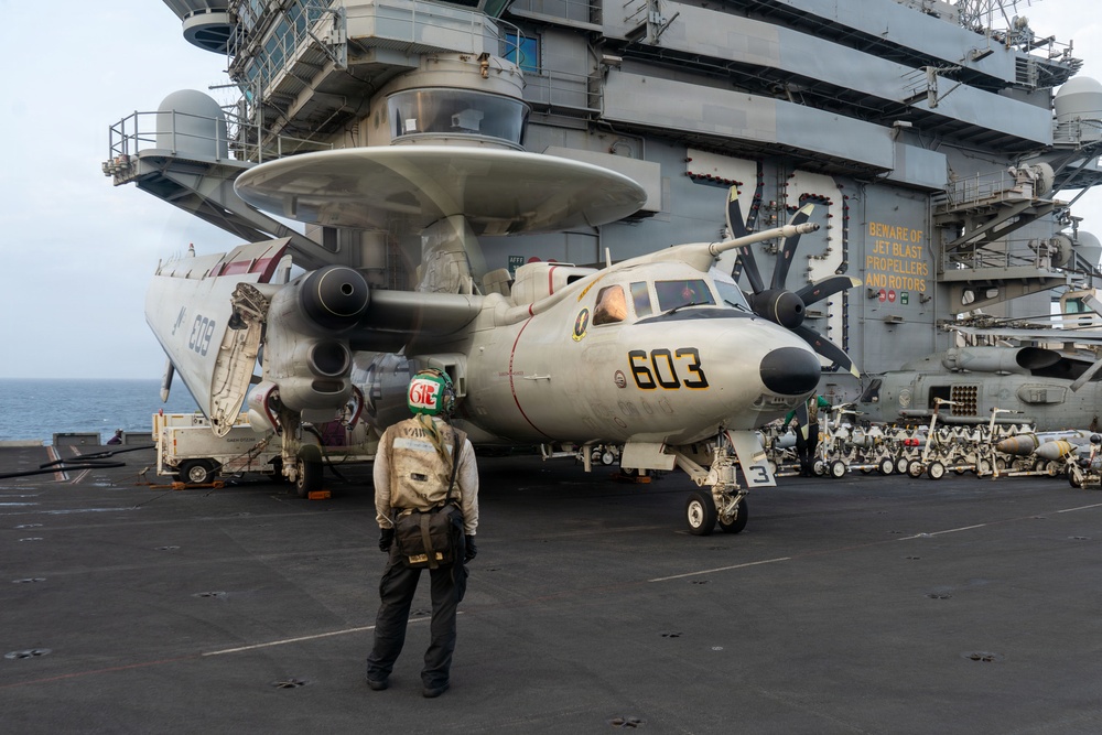 George Washington Conducts Flight Operations
