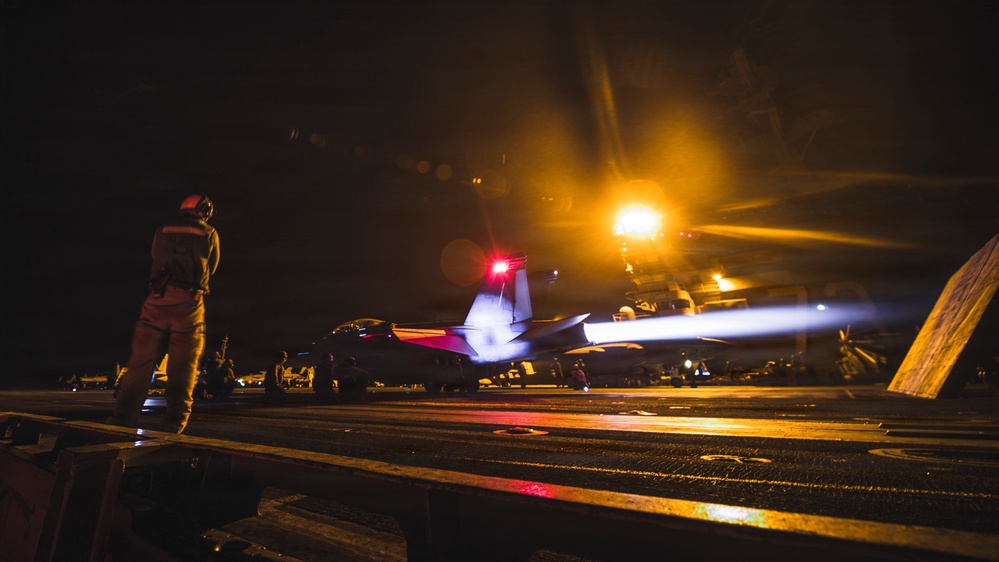 George Washington Conducts Flight Operations