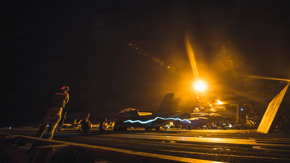 George Washington Conducts Flight Operations