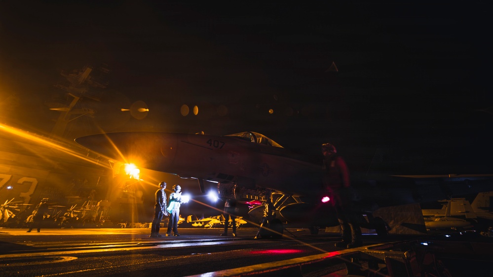 George Washington Conducts Flight Operations