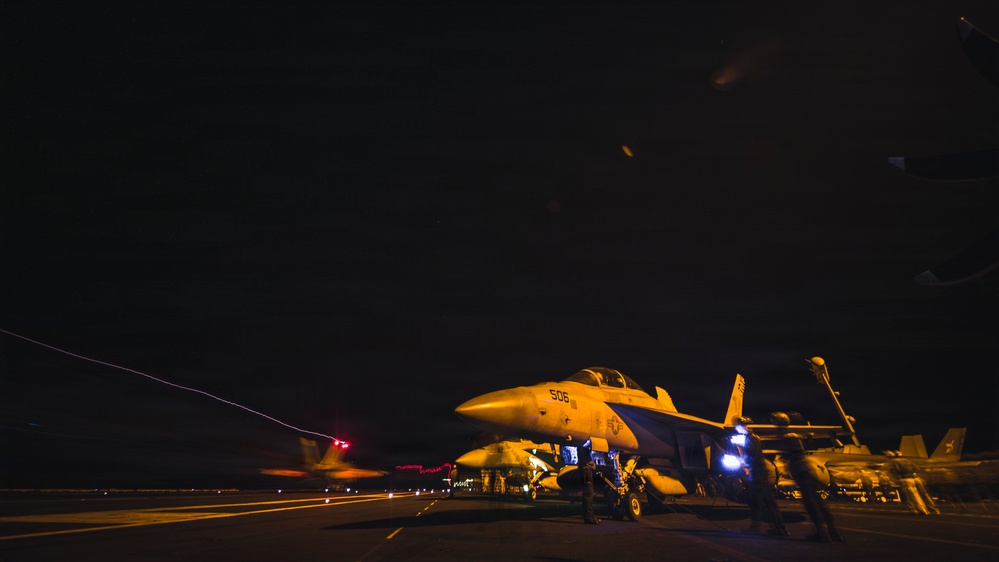 George Washington Conducts Flight Operations