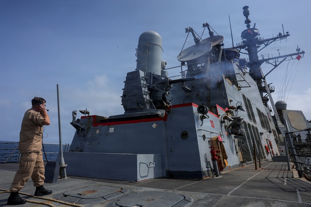 Live-Fire Exercises Aboard USS Mason (DDG 87)