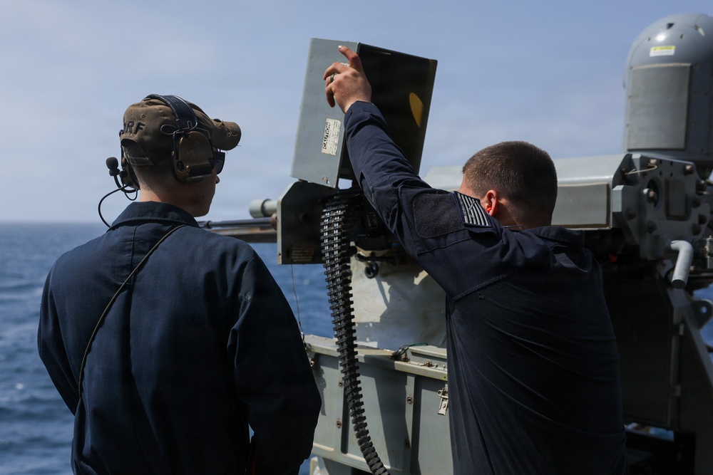 Live-Fire Exercises Aboard USS Mason (DDG 87)