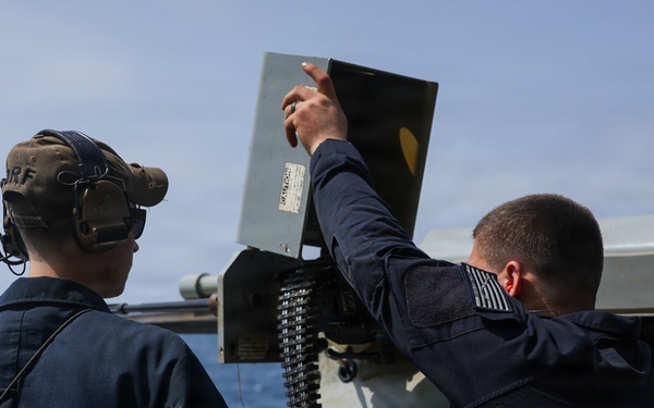 Live-Fire Exercises Aboard USS Mason (DDG 87)