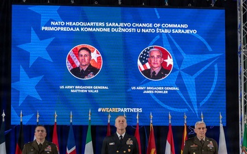 Fowler assumes command of NATO Headquarters Sarajevo