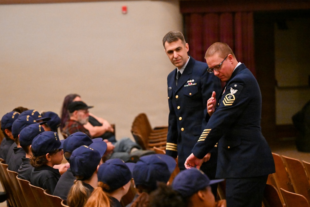 Coast Guard holds CGJROTC unit establishment ceremony at Marshfield High School in Coos Bay