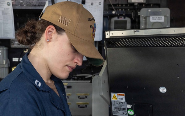 USS Princeton Sailors Stand Watch