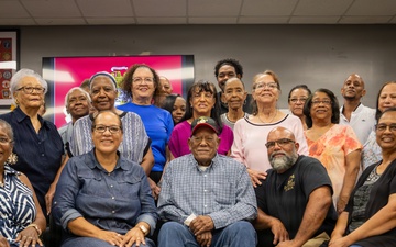 Montford Point Retired Marine Adrian Doucette Celebrates his 100th Birthday