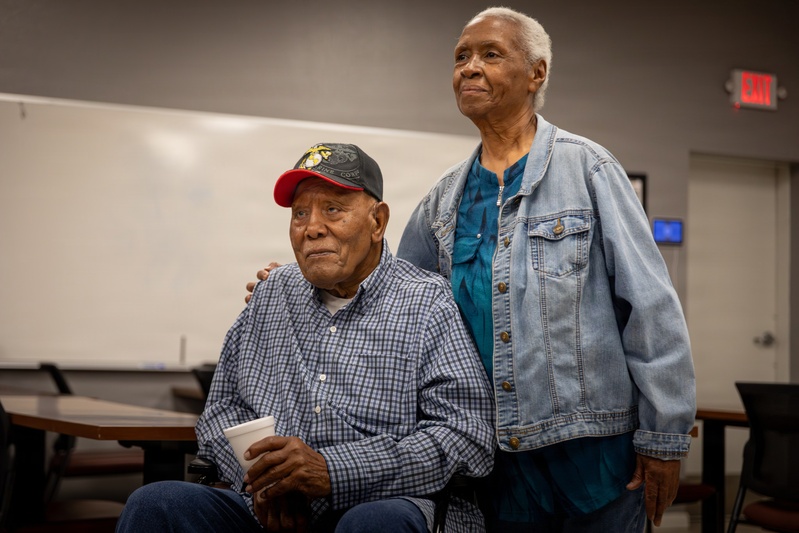 Montford Point Marine Retired Adrian Doucette Celebrates his 100th Birthday