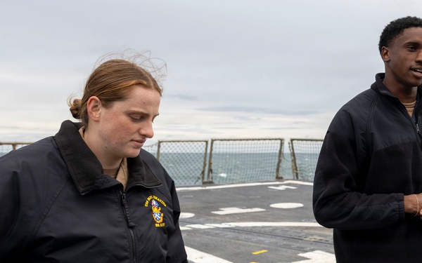 DDG 117 Reenlistment Ceremony in The Atlantic Ocean
