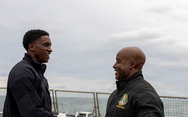 DDG 117 Reenlistment Ceremony in The Atlantic Ocean