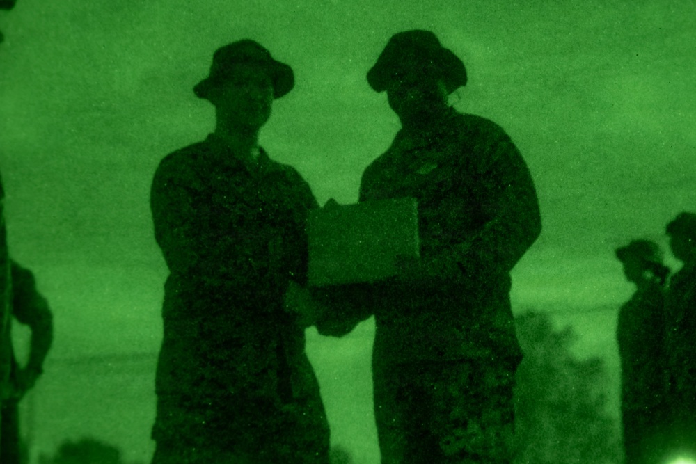 2nd CRR Sailors Receive Fleet Marine Force Pins During Five-Mile Hike