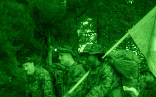 2nd CRR Sailors Receive Fleet Marine Force Pins During Five-Mile Hike