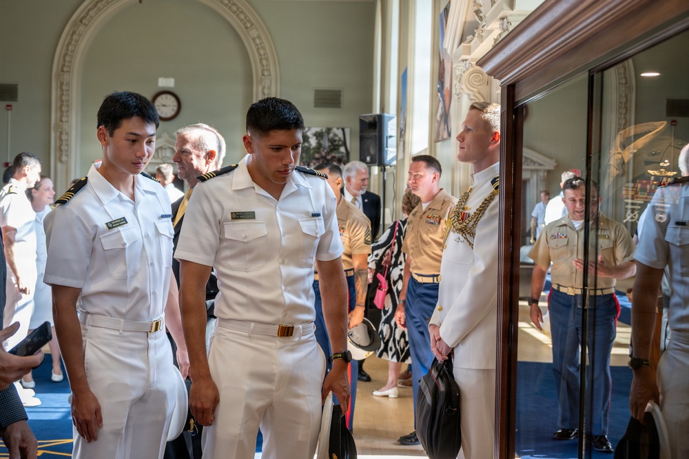 U.S. Naval Academy dedicates display to Medal of Honor recipient Col. John Ripley '62; future lacrosse facility named in his honor