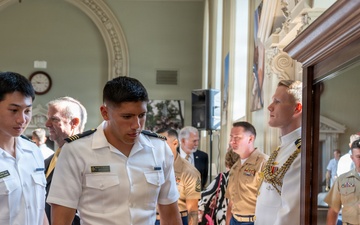U.S. Naval Academy Dedicates Display to  Medal of Honor Recipient Col. John Ripley '62