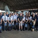 NASA pilots and Panamanian flight students tour a WB-57F aircraft after a flight exercise