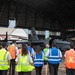 NASA pilots and Panamanian flight students tour a WB-57F aircraft after a flight exercise