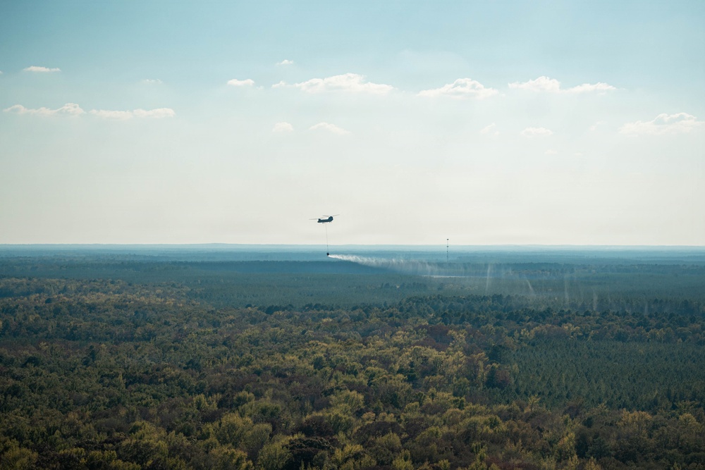 Mississippi National Guard helps fight Arkansas wildfire