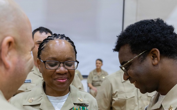 Commander, Submarine Group 7 and Navy Data Command Yokosuka Conduct Chief Petty Officer Pinning Ceremony