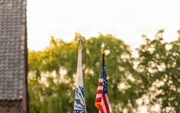 21st TSC Color Guard at the Operation Market Garden Plaque Unveiling Ceremony of the B-24 Crash of the "Rum Runner"