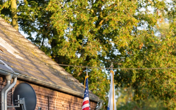 21st TSC Color Guard at the Operation Market Garden Plaque Unveiling Ceremony of the B-24 Crash of the "Rum Runner"