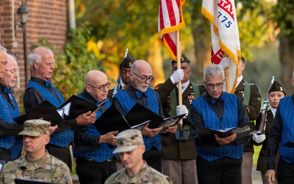 U.S. Army Europe and Africa Band and German Choir at the Operation Market Garden Plaque Unveiling Ceremony of the B-24 Crash of the "Rum Runner"