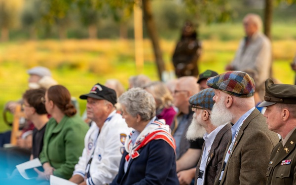 Attendees at the Operation Market Garden Plaque Unveiling Ceremony of the B-24 Crash of the "Rum Runner"