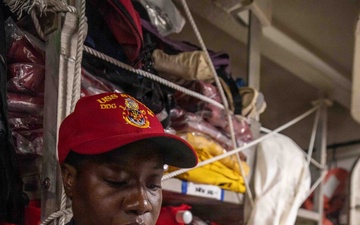 Shoup Sailors Participate in Damage Control Drill