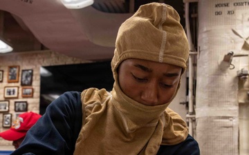Shoup Sailors Participate in General Quarters Drill