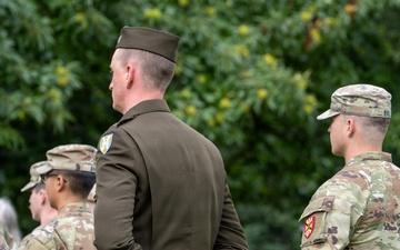 21st TSC Soldiers Stand at Parade Rest at the Operation Market Garden Commemoration Jonkerbos Ceremony 2026