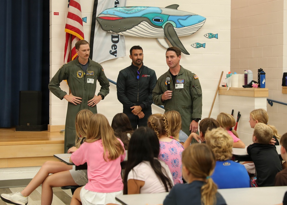 Naval Pilots visit local schools