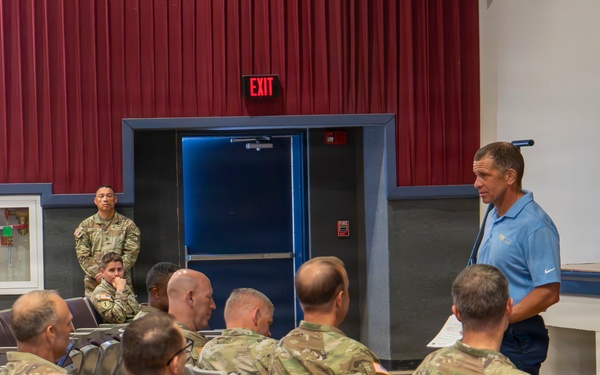 Retired SMA Grinston discussed AER with senior leadership across the 101st Airborne Division (Air Assault)