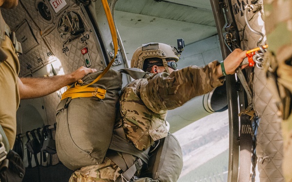 Out of the Helo-Into the Water
