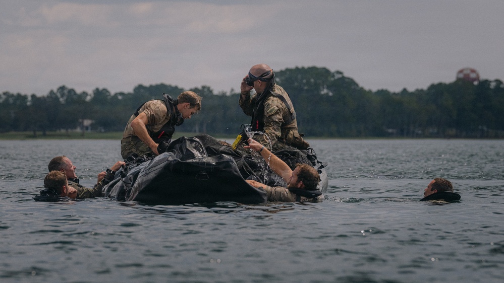 Out of the Helo-Into the Water