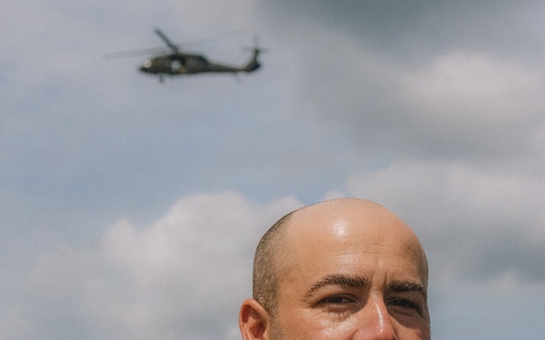Out of the Helo-Into the Water