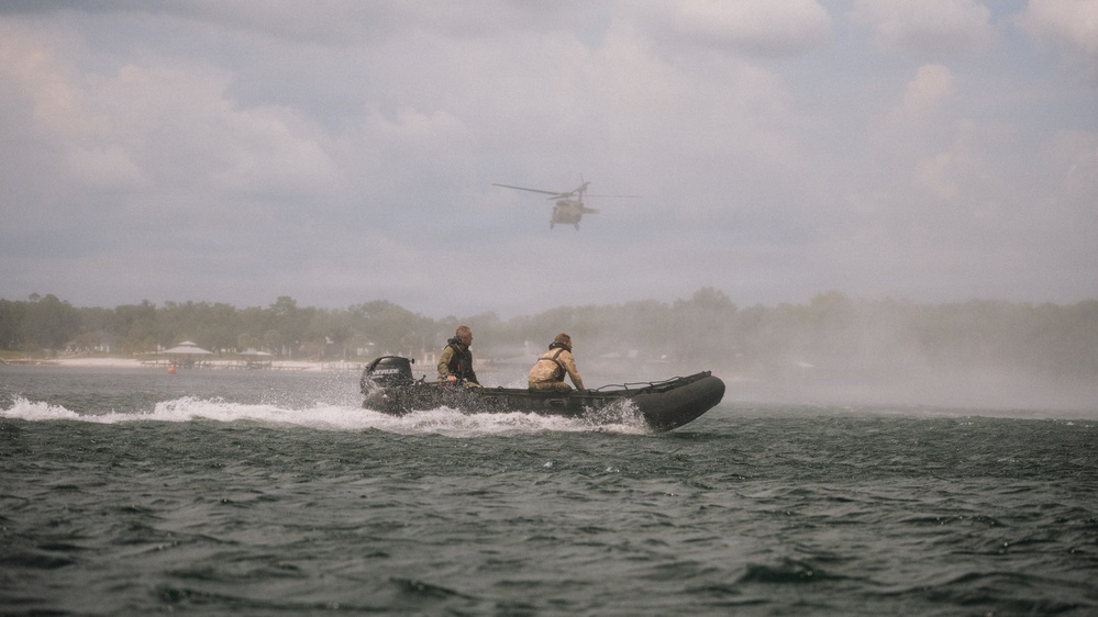 Out of the Helo-Into the Water