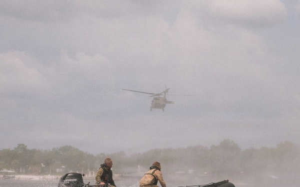 Out of the Helo-Into the Water