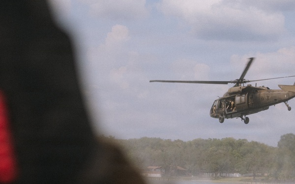 Out of the Helo-Into the Water