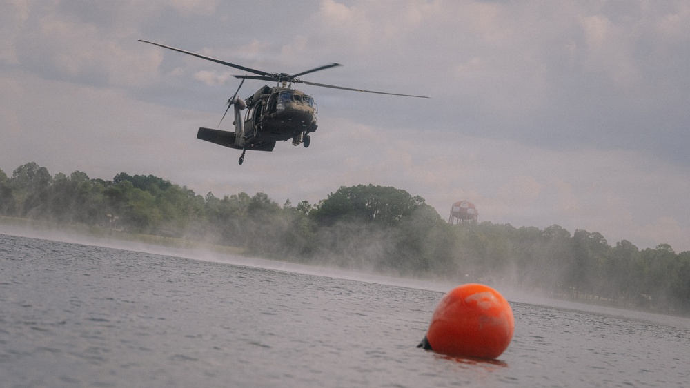 Out of the Helo-Into the Water