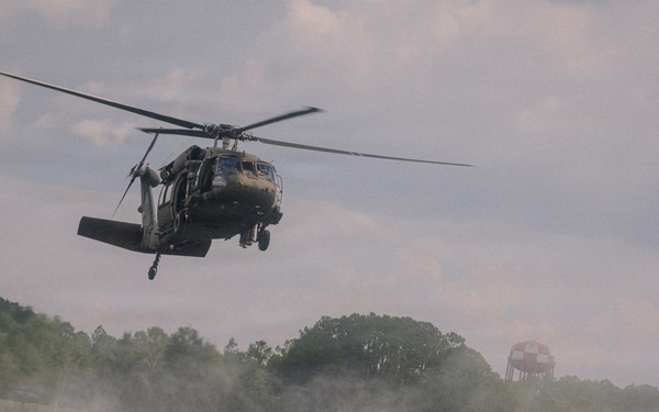 Out of the Helo-Into the Water