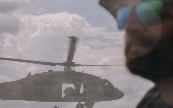 Out of the Helo-Into the Water
